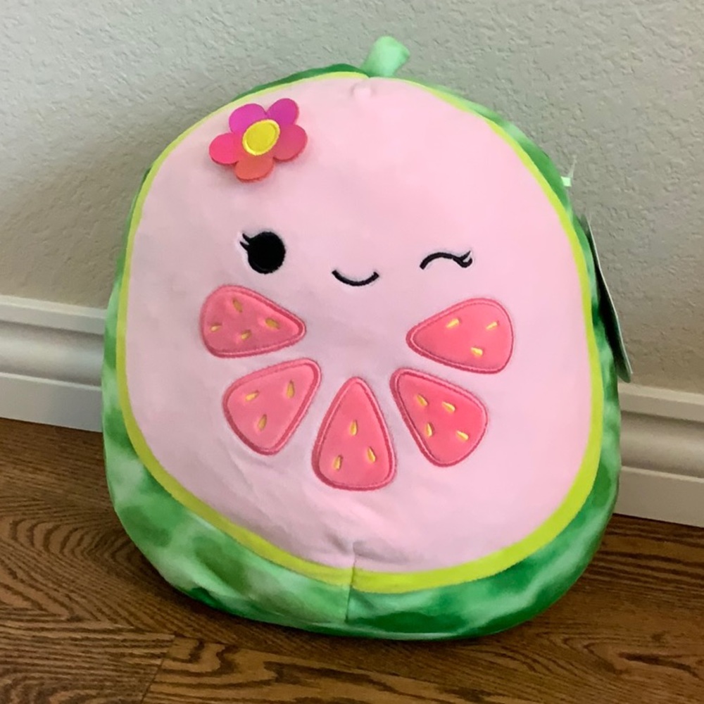 Lena the Winking Guava Squishmallows 11” NWT Spring Easter Fruit Squad Set